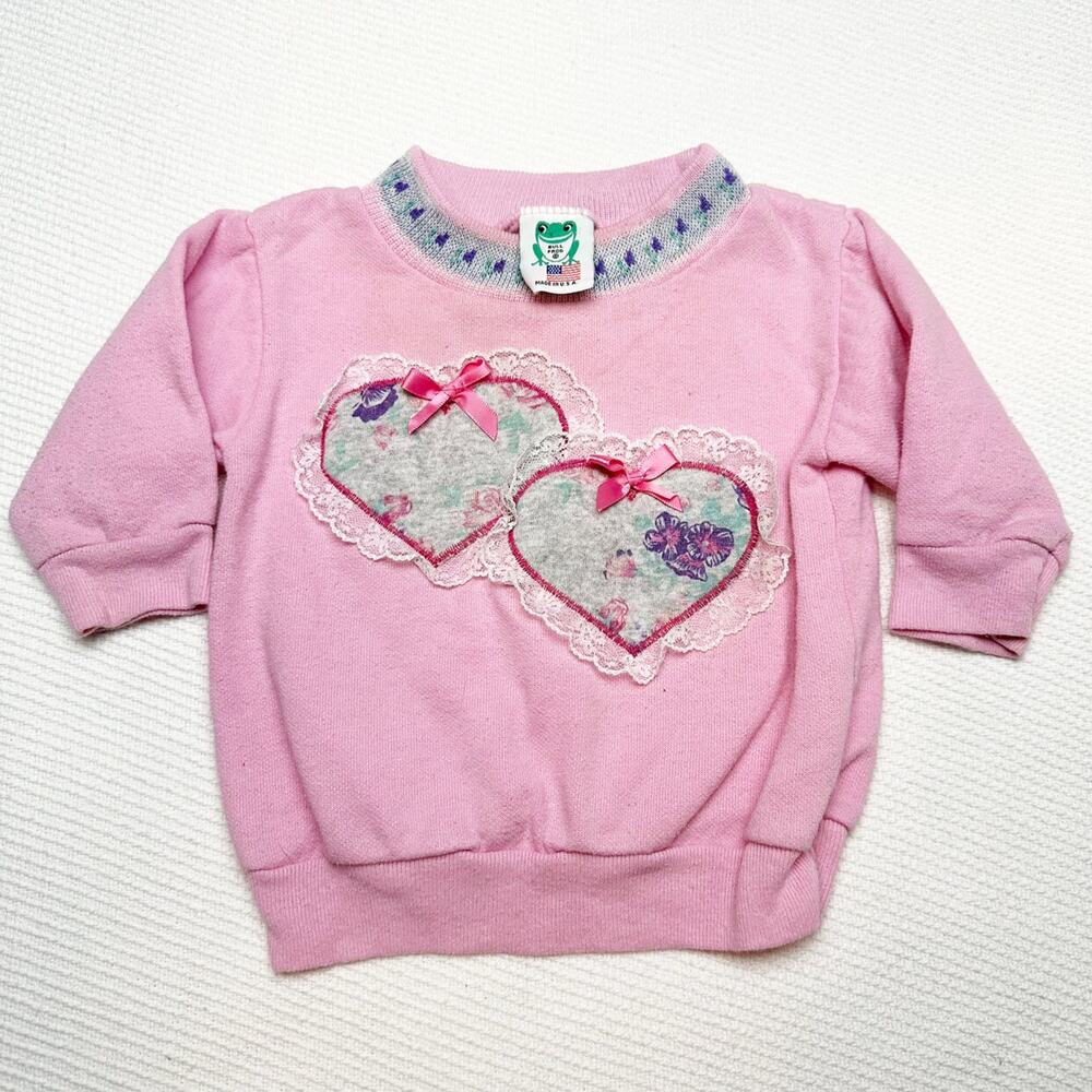 Vintage Bullfrog Heart Sweatshirt